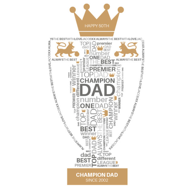 Personalised Prints for Football Loving Dads