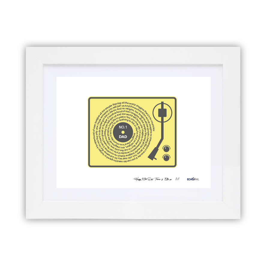 Personalised Prints for Music Loving Dads