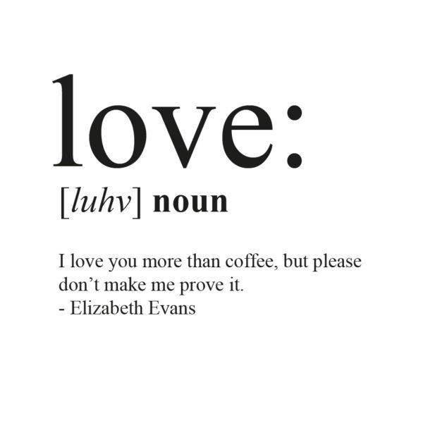 Love Definition Personalised Framed Print