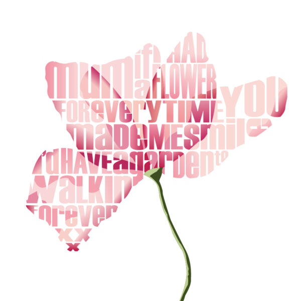 Personalised Flower Prints for Mum