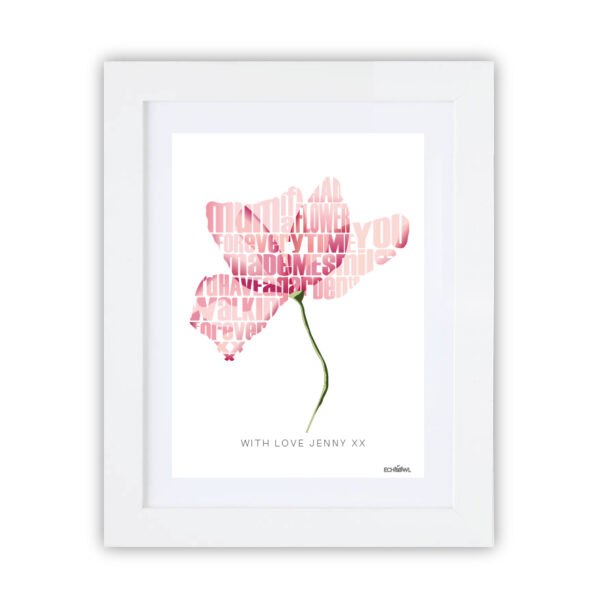 Personalised Flower Prints for Mum